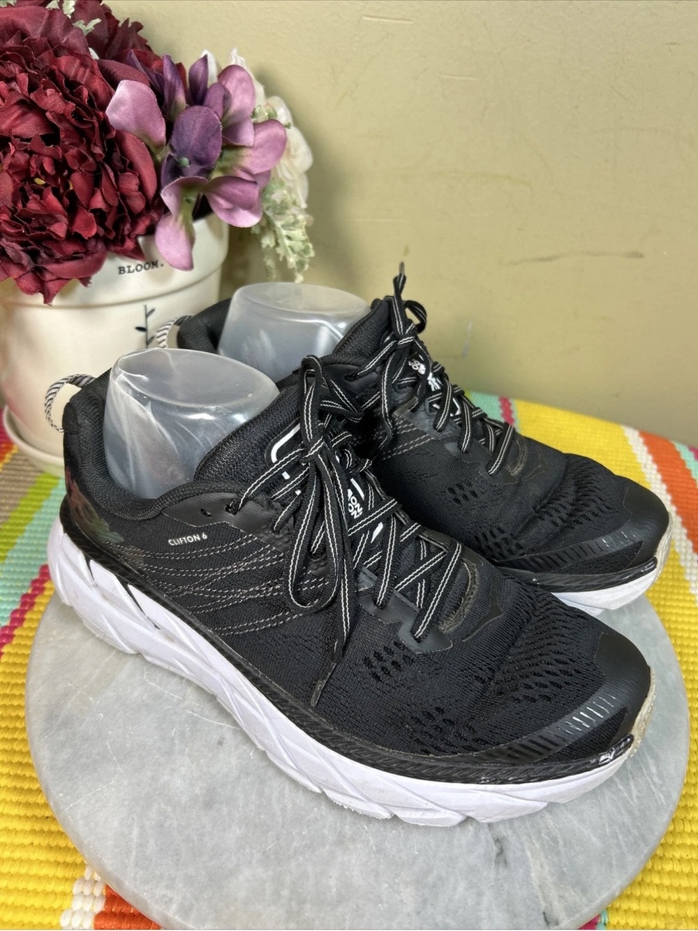 Hoka clifton 6 Black Women's Running Shoes -